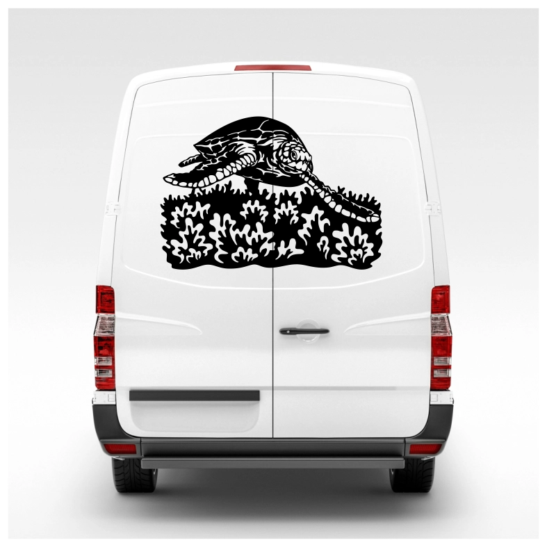 Wildlife Turtle Car Sticker Decal