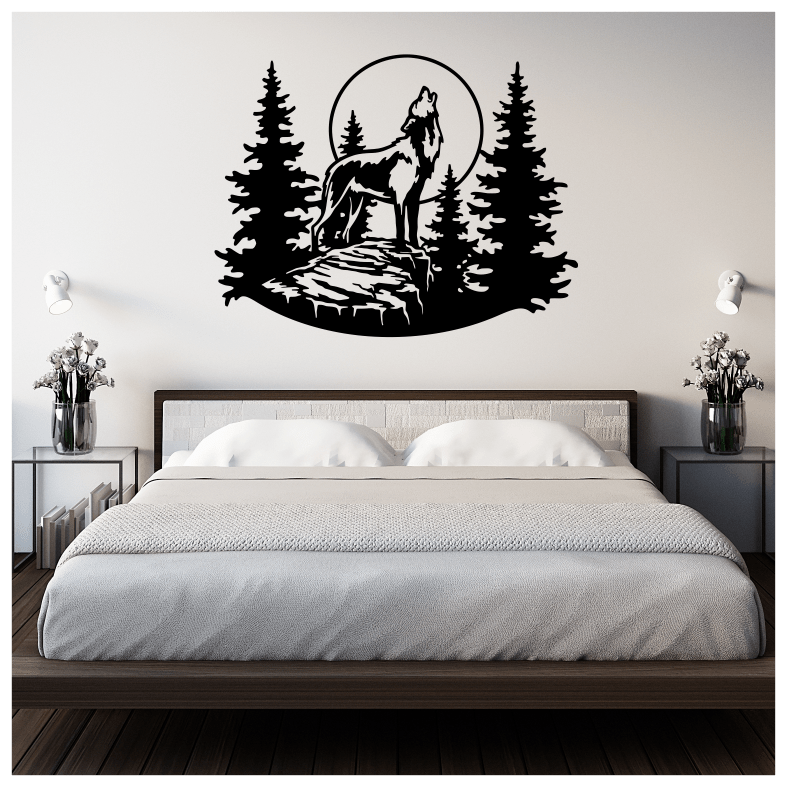 Wildlife Wolf Forest Wall Sticker