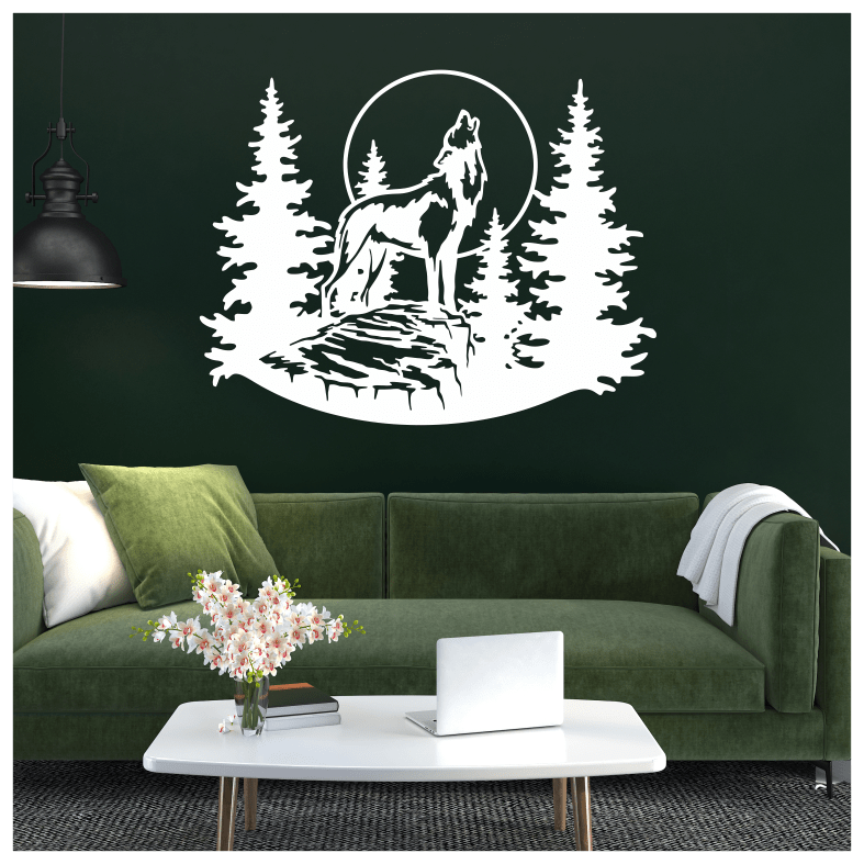 Wildlife Wolf Forest Wall Sticker