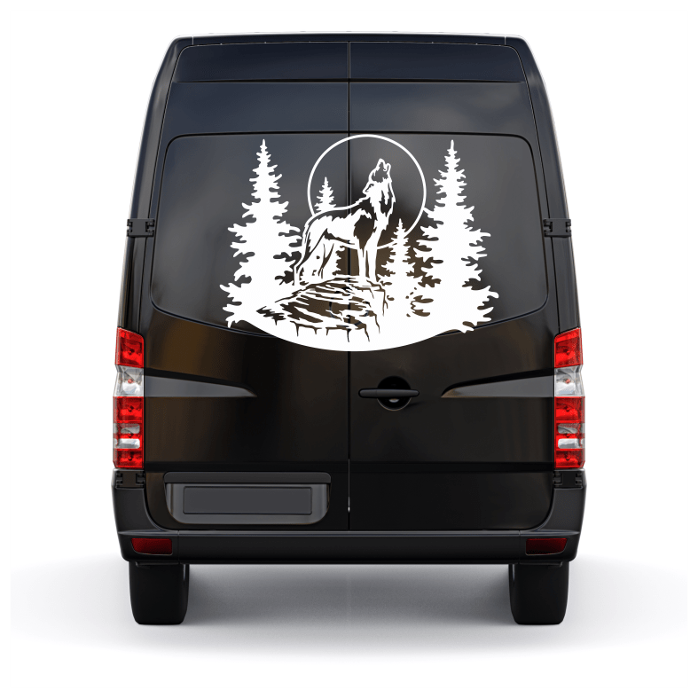 Wildlife Wolf Forest Car Sticker Decal