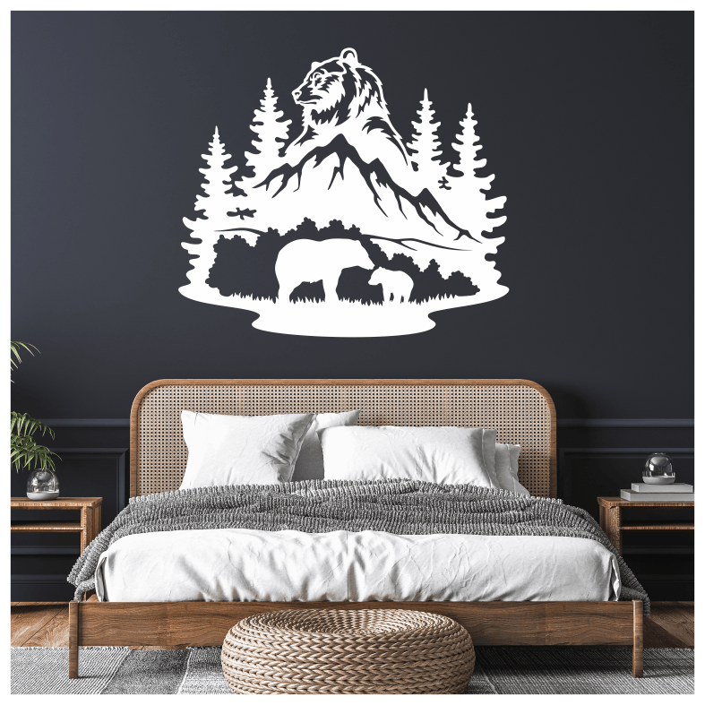 Wildlife Bear Forest Wall Sticker