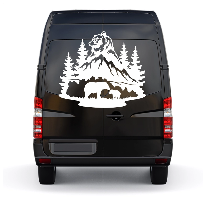 Wildlife Bears Car Sticker Decal