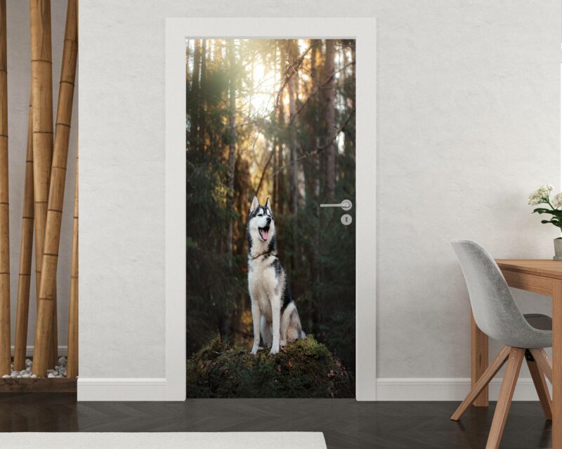 Husky Door Sticker