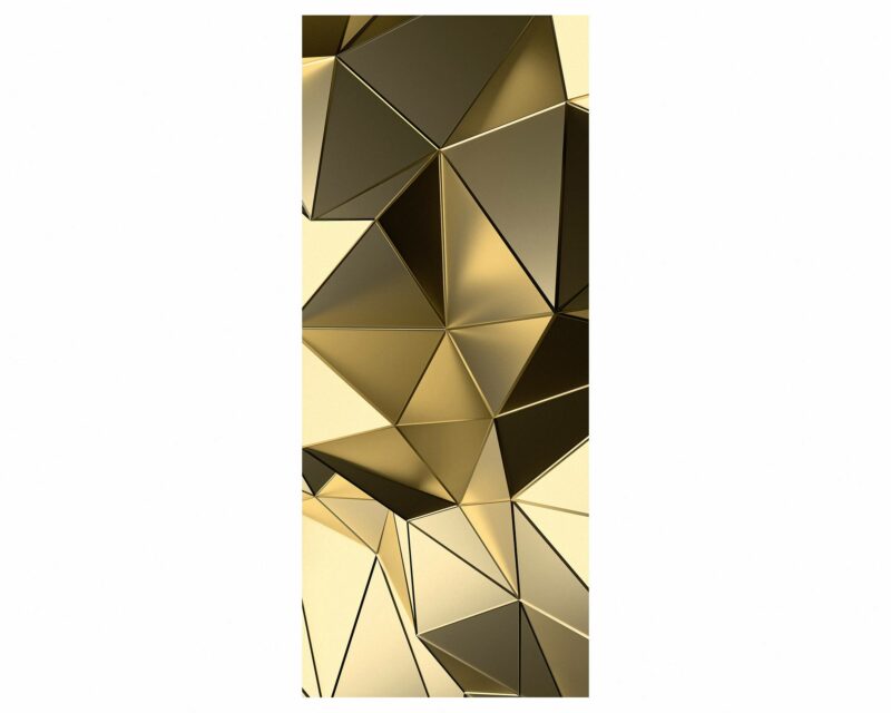 Gold Background 3D Effect Door Sticker