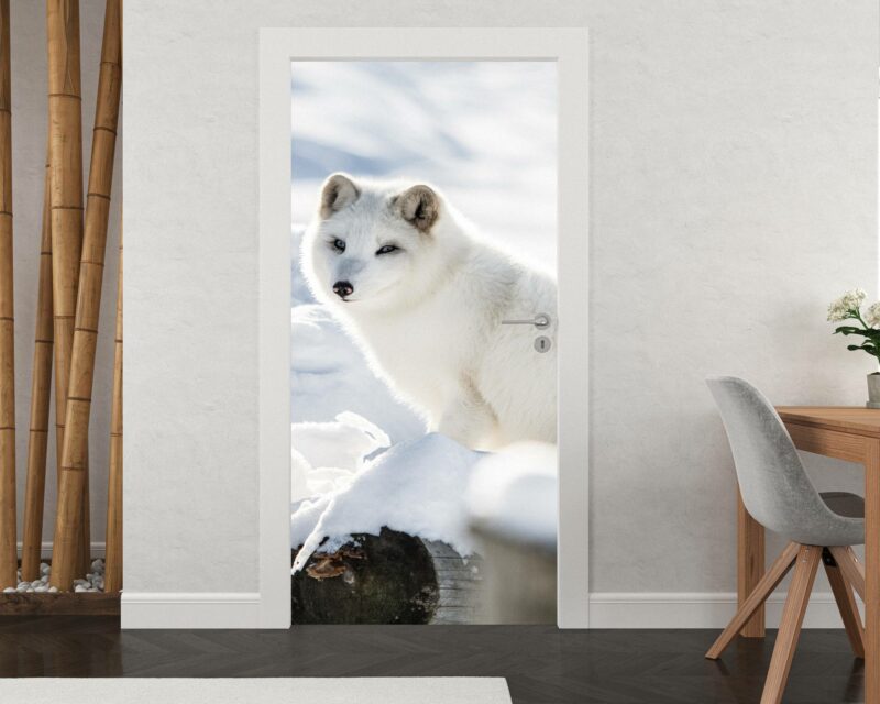 Arctic Fox Door Sticker