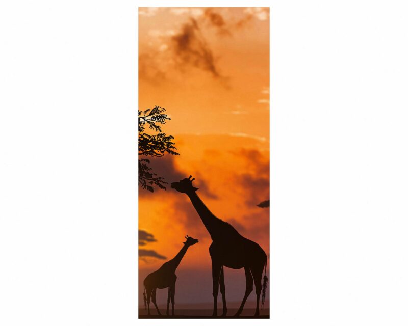 Giraffe Door Sticker