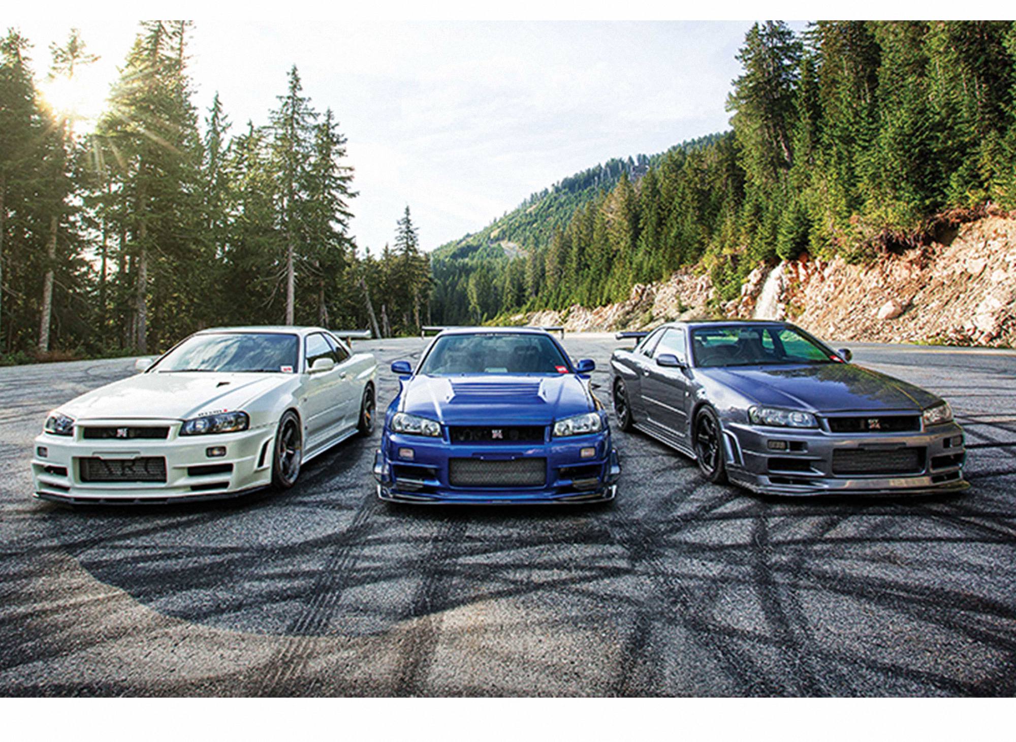 3 Old Nissan Skyline Table Sticker