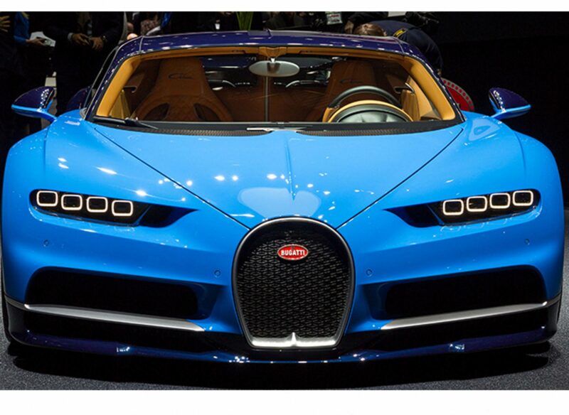 Blue Bugatti Table Sticker