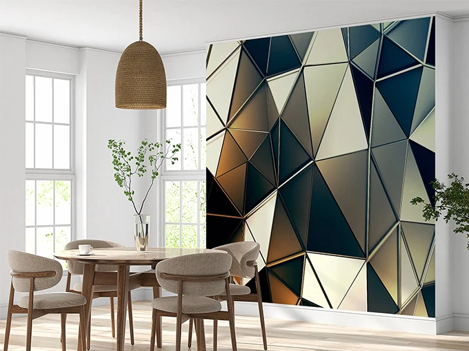 Abstract Triangles Wall Mural Wallpaper