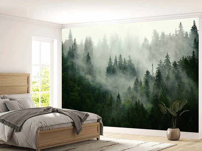 Mysterious Forest Wall Mural Wallpaper