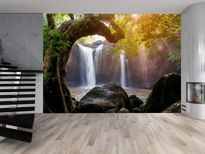 Stunning Waterfalls Wall Mural Wallpaper