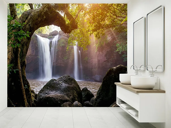Stunning Waterfalls Wall Mural Wallpaper