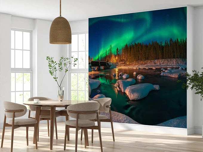 Aurora Borealis Wall Mural Wallpaper