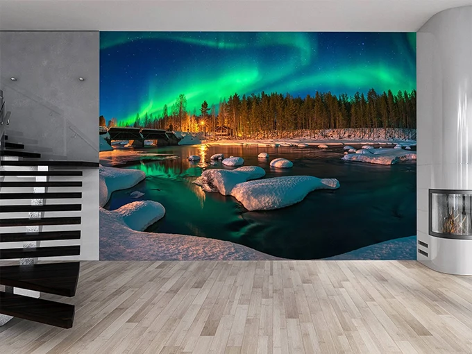 Aurora Borealis Wall Mural Wallpaper