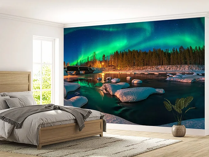 Aurora Borealis Wall Mural Wallpaper