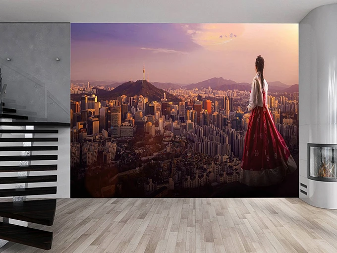 Sunrise in Korea Wall Mural Wallpaper - Image 4