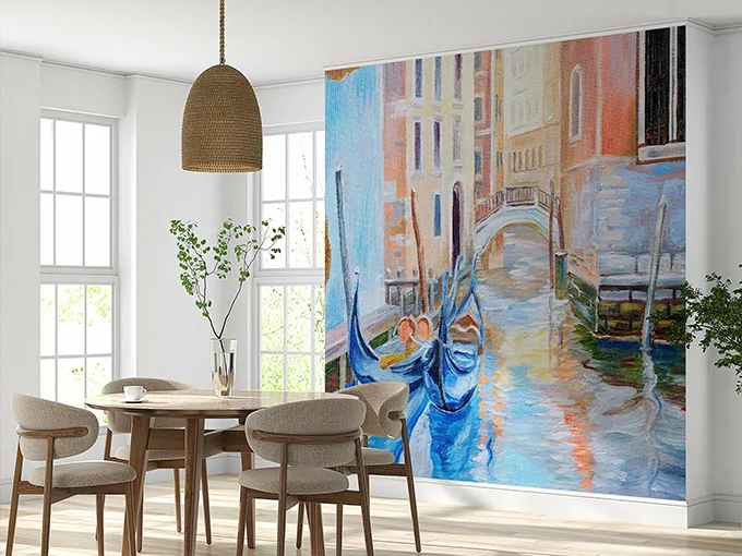 Venice Gondola Wall Mural Wallpaper