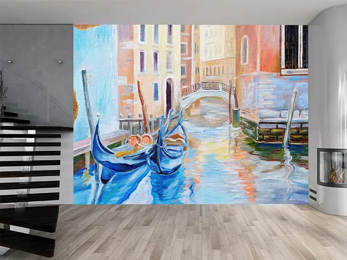 Venice Gondola Wall Mural Wallpaper