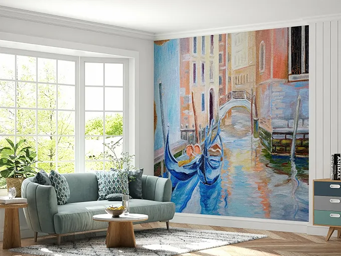 Venice Gondola Wall Mural Wallpaper