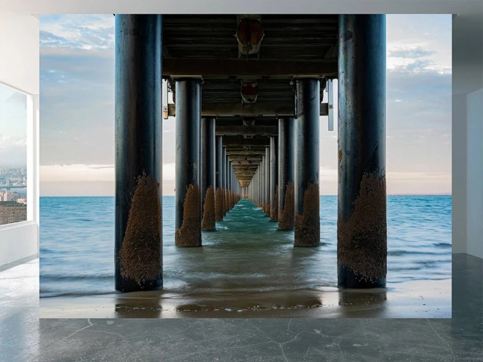 Pier Wall Mural Wallpaper