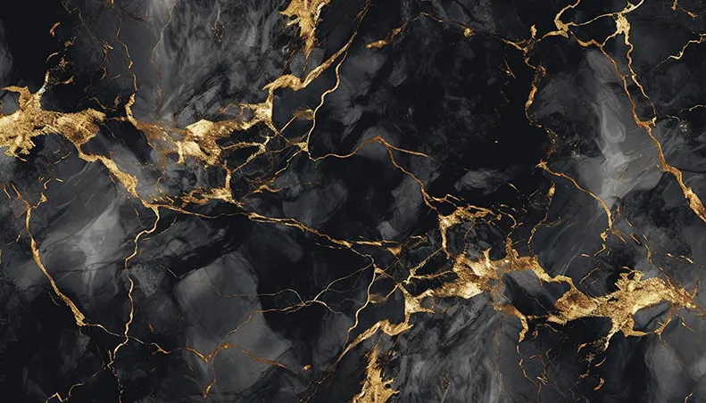 Black Marble Wall Mural Wallpaper
