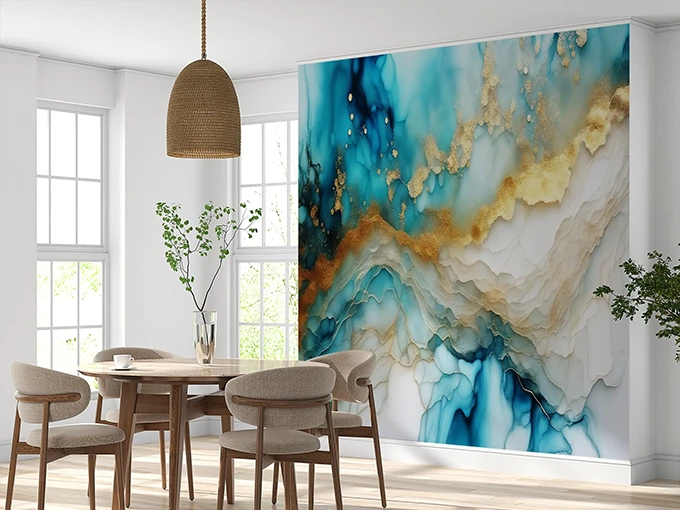 Light Blue Wall Mural Wallpaper