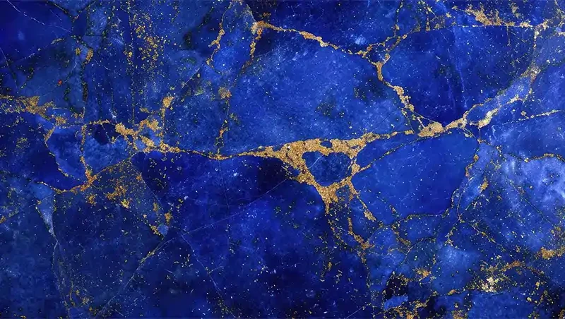 Deep Blue Marble Wall Mural Wallpaper