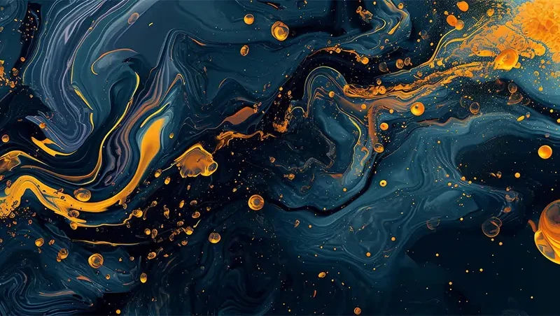 Dark Blue Marble Wall Mural Wallpaper