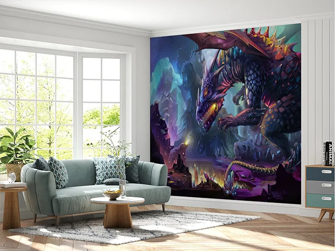 Fantasy Dragon Wall Mural Wallpaper