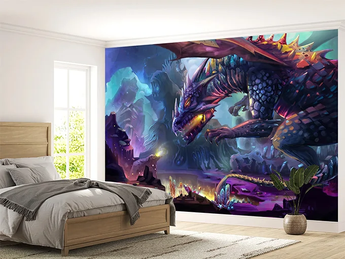 Fantasy Dragon Wall Mural Wallpaper