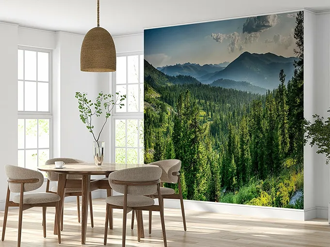 Mountain View Landscape Wall Mural Wallpaper