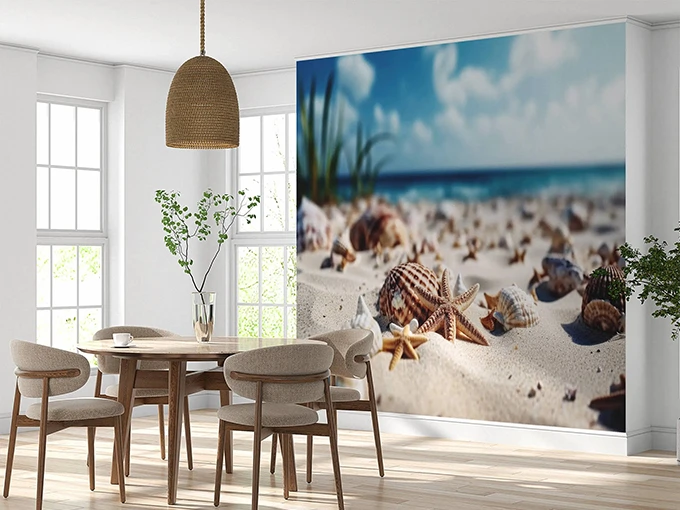 Beach Seychelles Wall Mural Wallpaper
