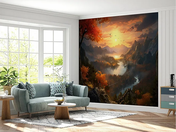 Japanese Landscape Wall Mural Wallpaper