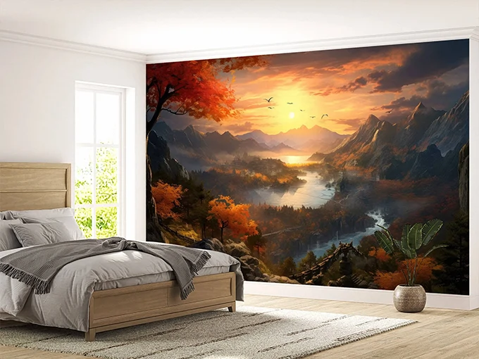 Japanese Landscape Wall Mural Wallpaper