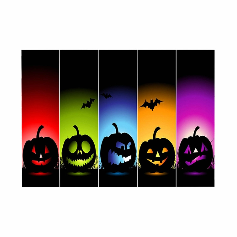 5 pumpkins 3D Hole In The Wall Sticker