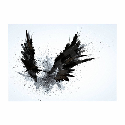 Angel Wings 3D Hole In The Wall Sticker