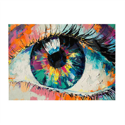Abstract Eye 3D Hole In The Wall Sticker