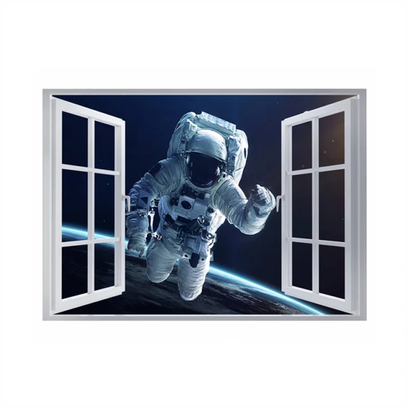 Astronaut 3D Hole In The Wall Sticker