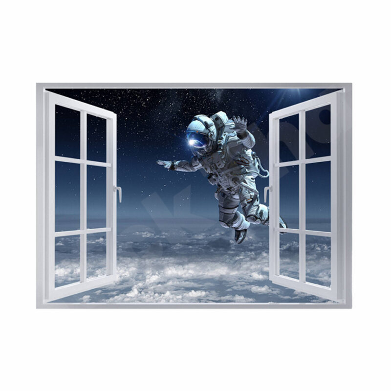 Astronaut in Space 3D Hole In The Wall Sticker
