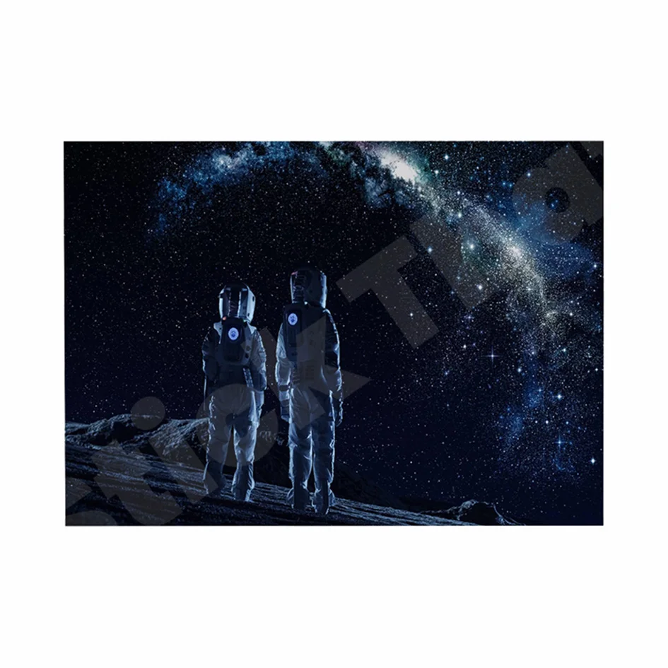 2 Astronauts 3D Hole In The Wall Sticker