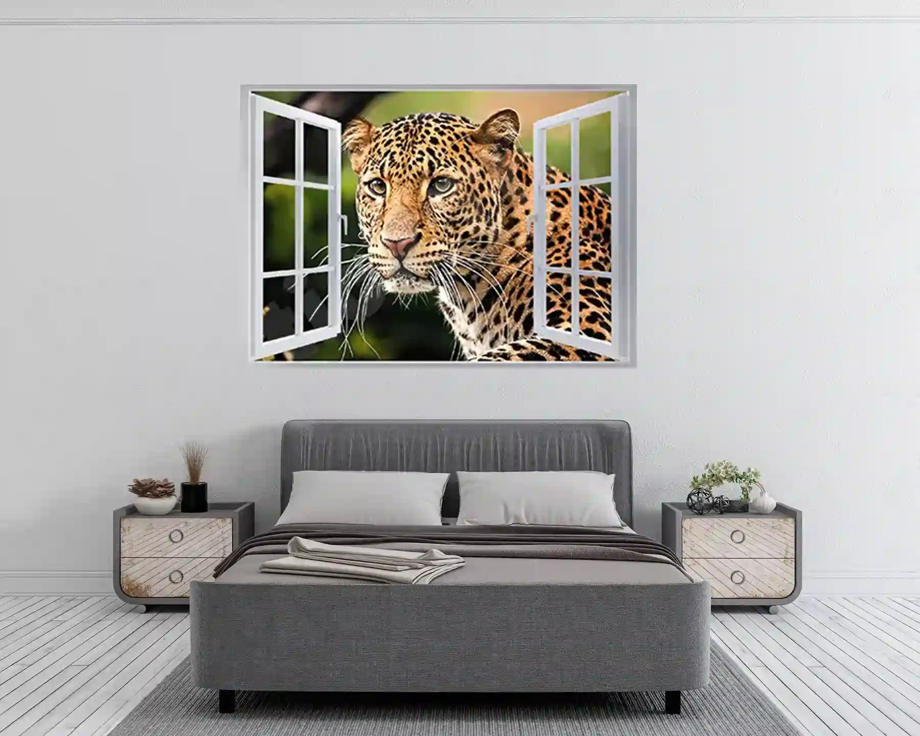 Cheetah Animal 3D Wall Sticker