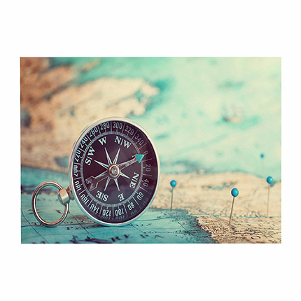 Compass 3D Hole In The Wall Sticker