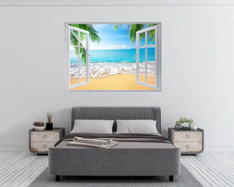 Beach 3D Hole In The Wall Sticker