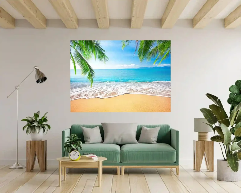 Beach 3D Hole In The Wall Sticker