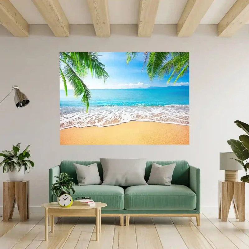 Beach 3D Hole In The Wall Sticker