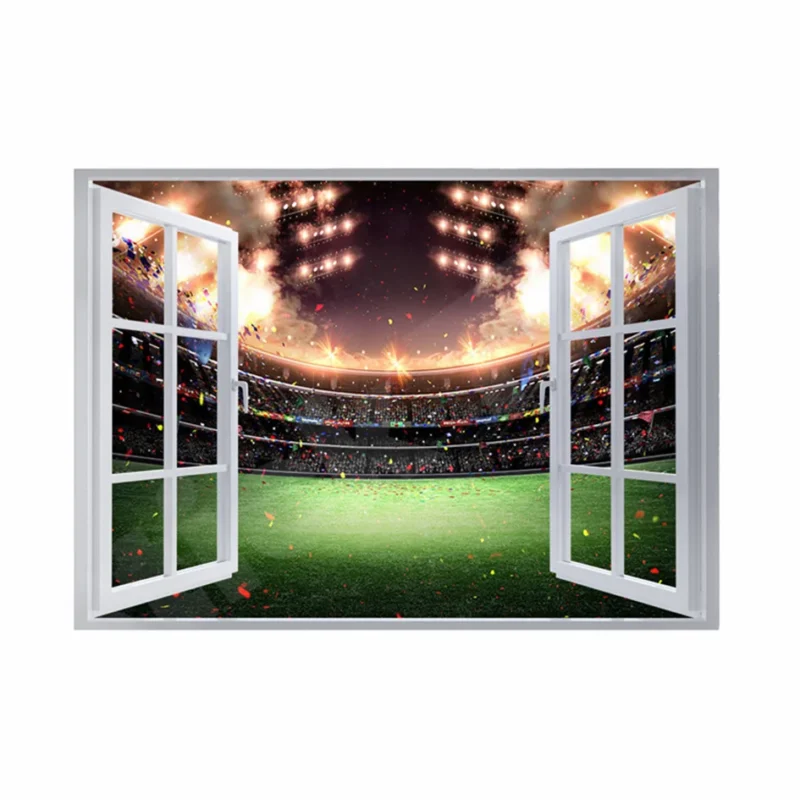Stadium Spotlights 3D Hole In The Wall Sticker