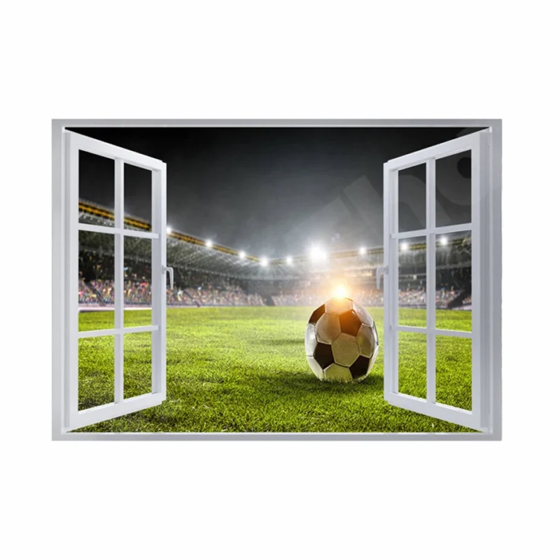 Football Stadium 3D Hole In The Wall Sticker