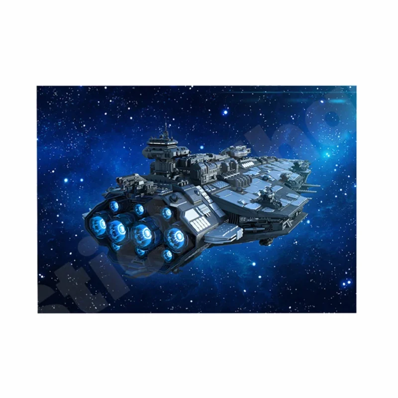 Spaceship 3D Hole In The Wall Sticker