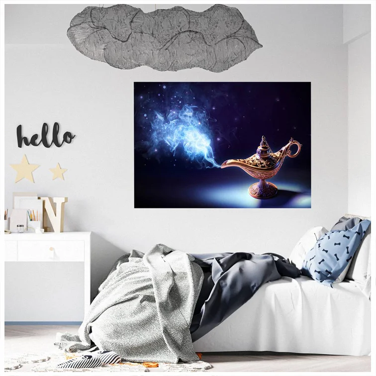 Djinn Lamp 3D Hole In The Wall Sticker