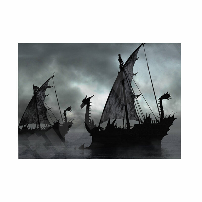 Viking Ship 3D Hole In The Wall Sticker